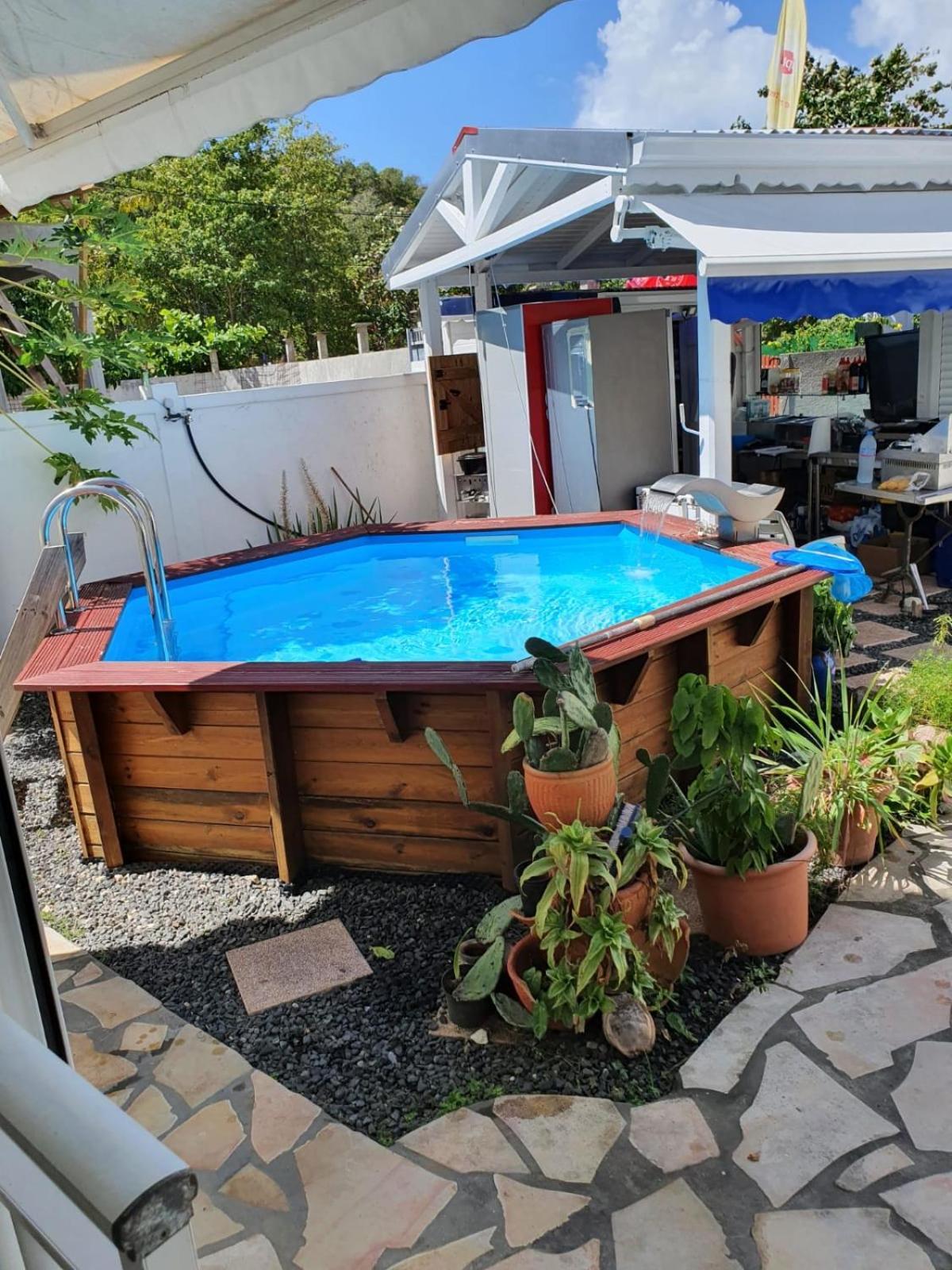 Le Sable Bleu - Evasion Tropicale A Sainte-Anne - Plage 5Min - Piscine - Parking - Logement Climatise - Vue Sur Les Palmiers - Parfait Pour Sejours En Famille Ou Entre Amis Exterior foto