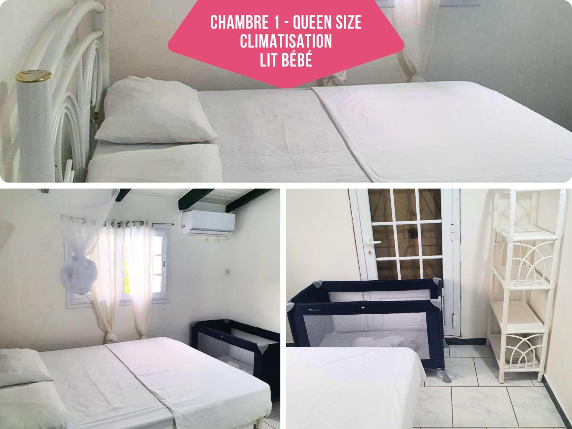 Le Sable Bleu - Evasion Tropicale A Sainte-Anne - Plage 5Min - Piscine - Parking - Logement Climatise - Vue Sur Les Palmiers - Parfait Pour Sejours En Famille Ou Entre Amis Exterior foto